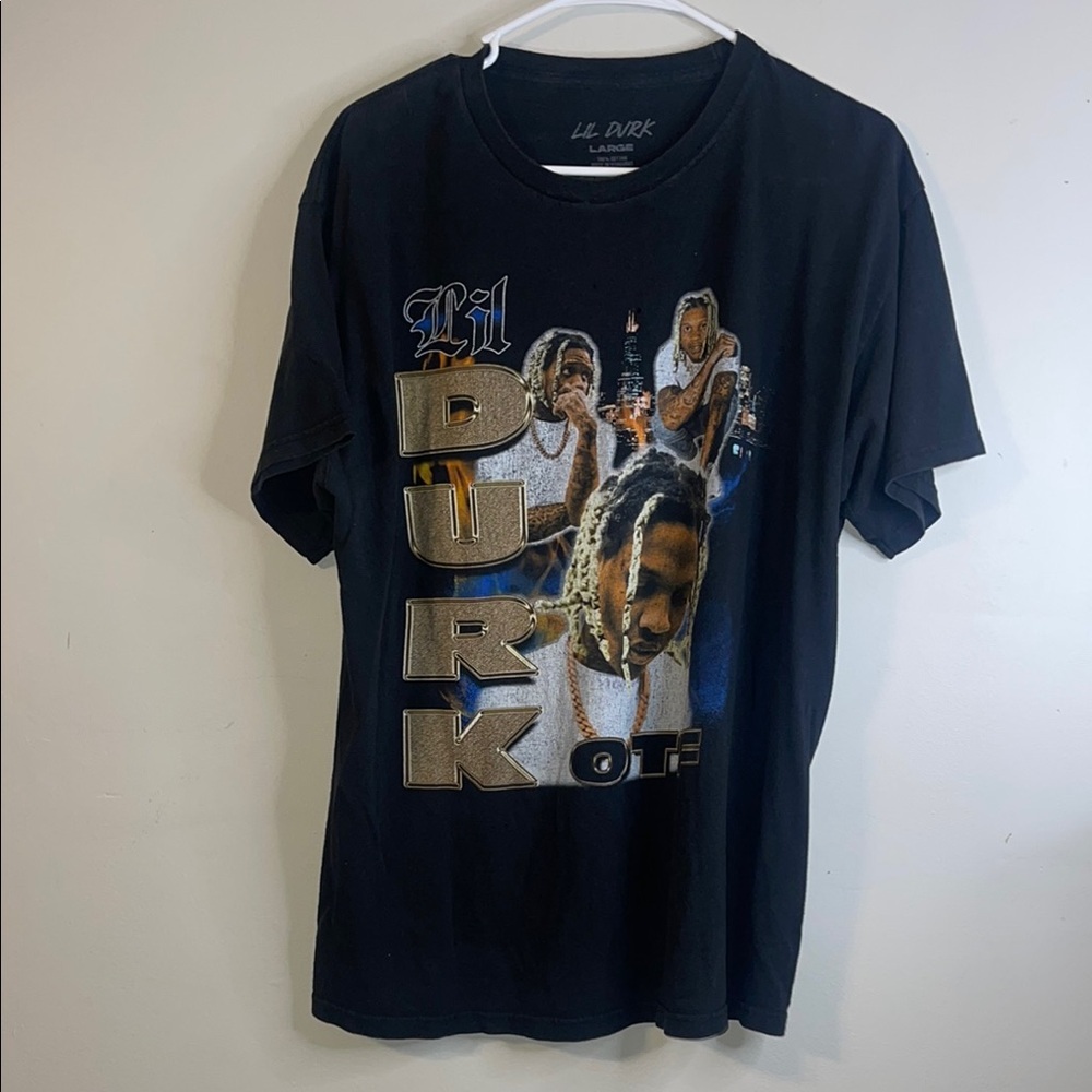 Lil Durk Men's Black Short Sleeve T-shirt Large